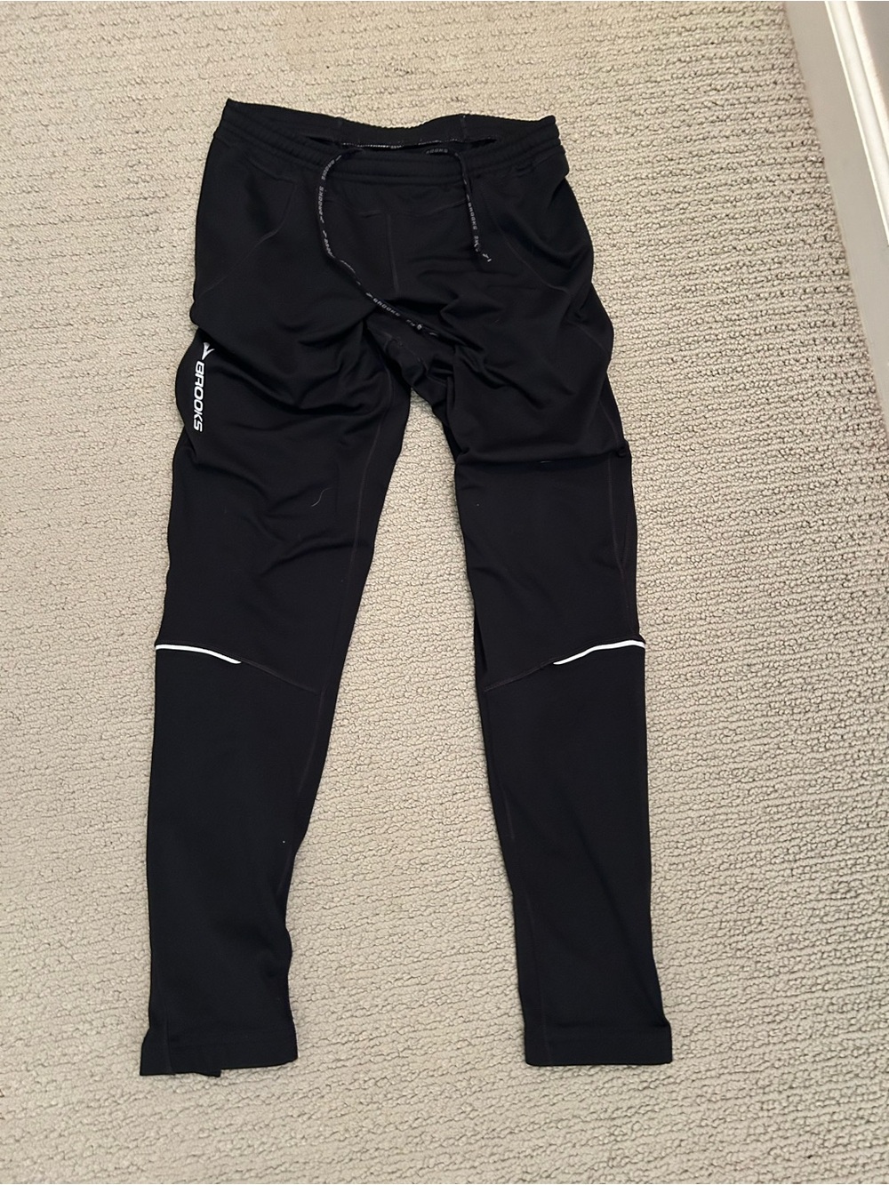 Brooks Kids Black Reflective Jogger Pants